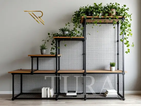 Metal rafDekoratif raf